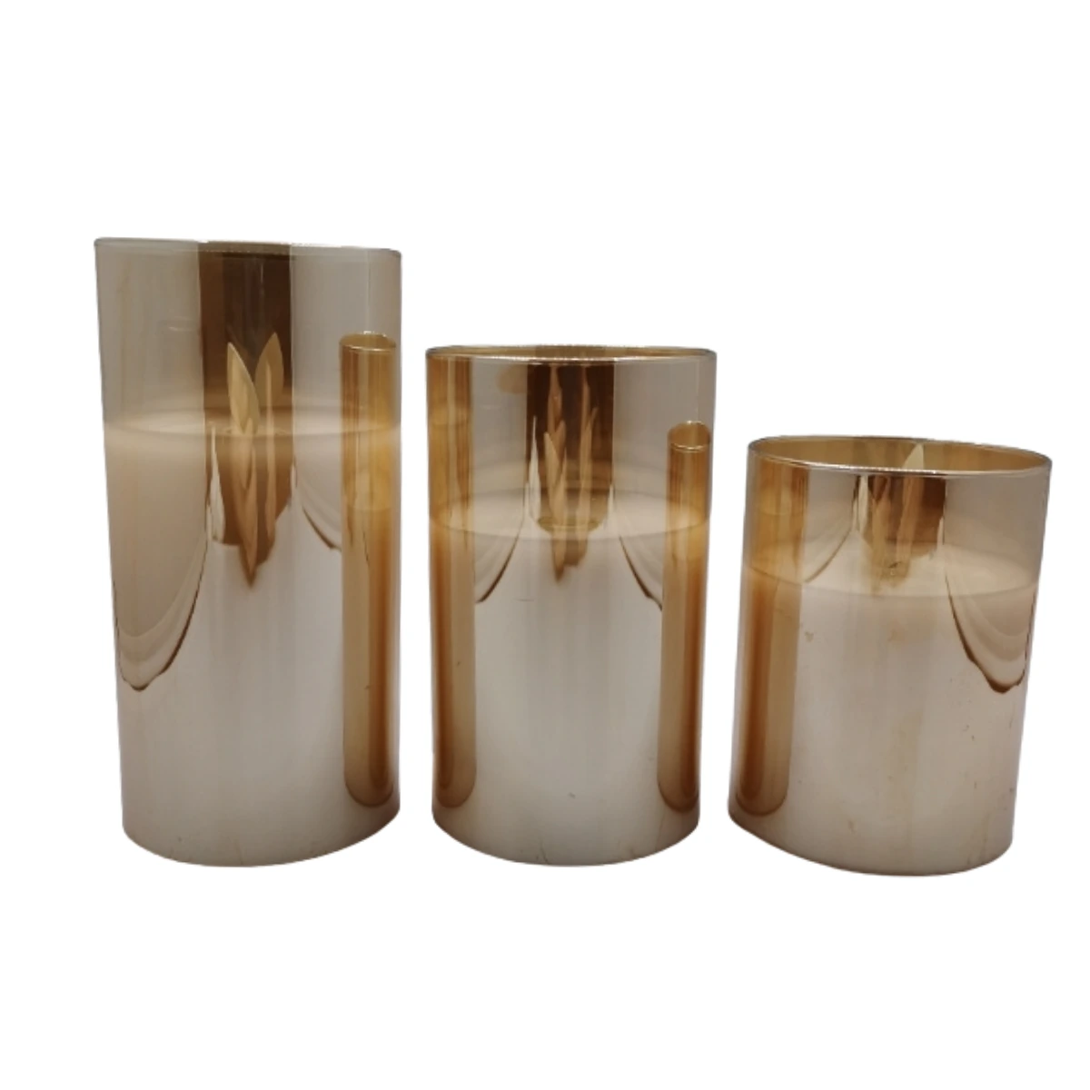 LED wax candles · set of 3 — detail