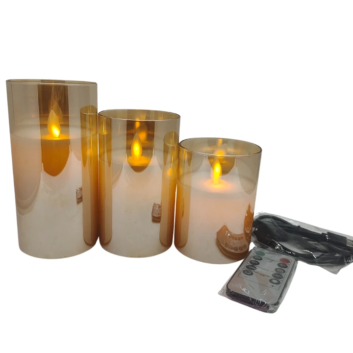 LED wax candles · set of 3