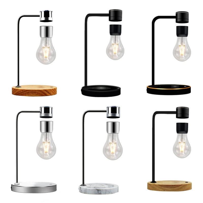 Levitating bulb & charging lamp — detail