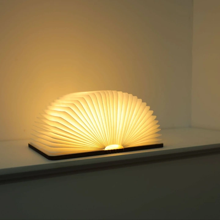 Wooden book lamp · small